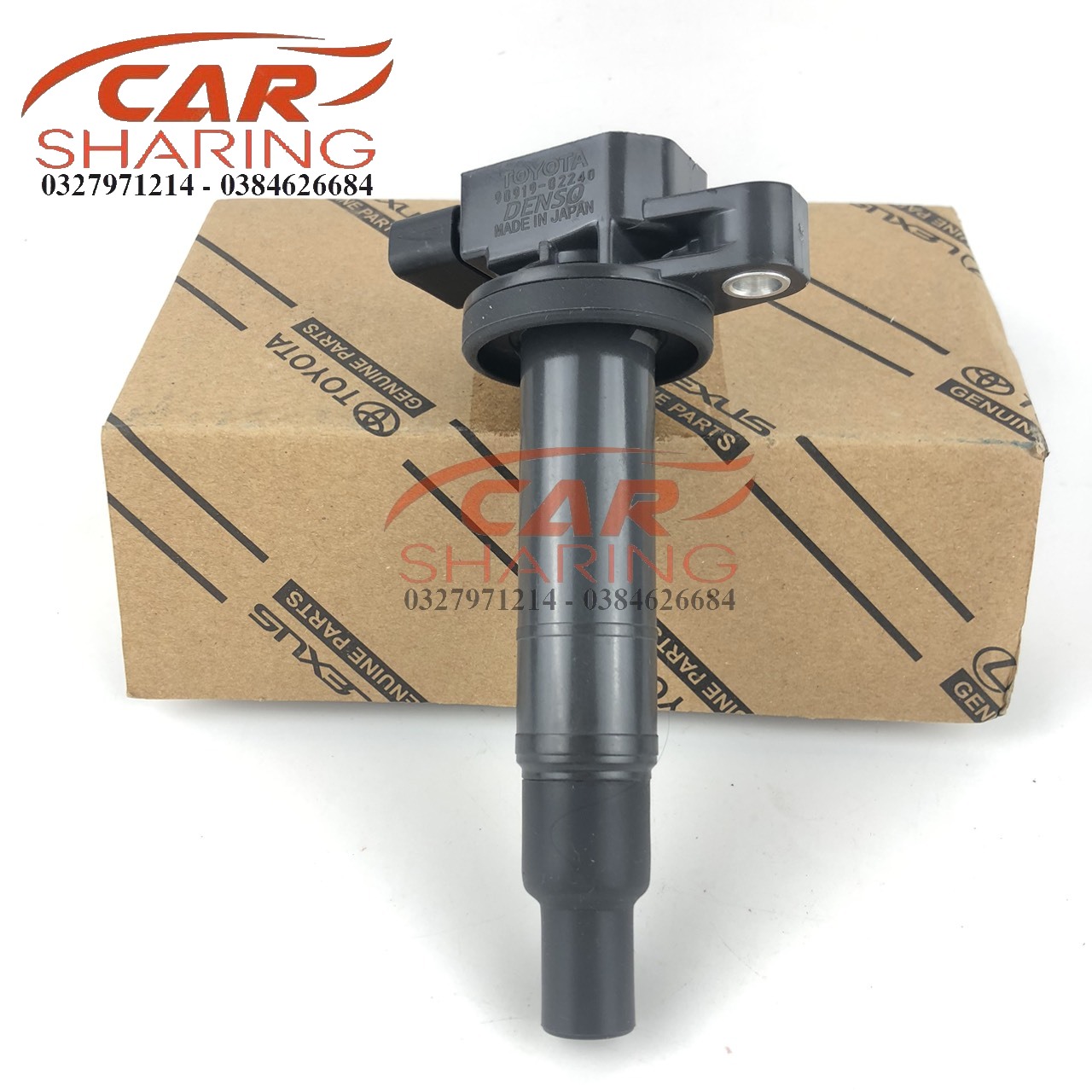 Bảo hành 6 tháng mobin đánh lửa dùng cho xe vios , corolla altis, yaris. mã oem : 90919-02240