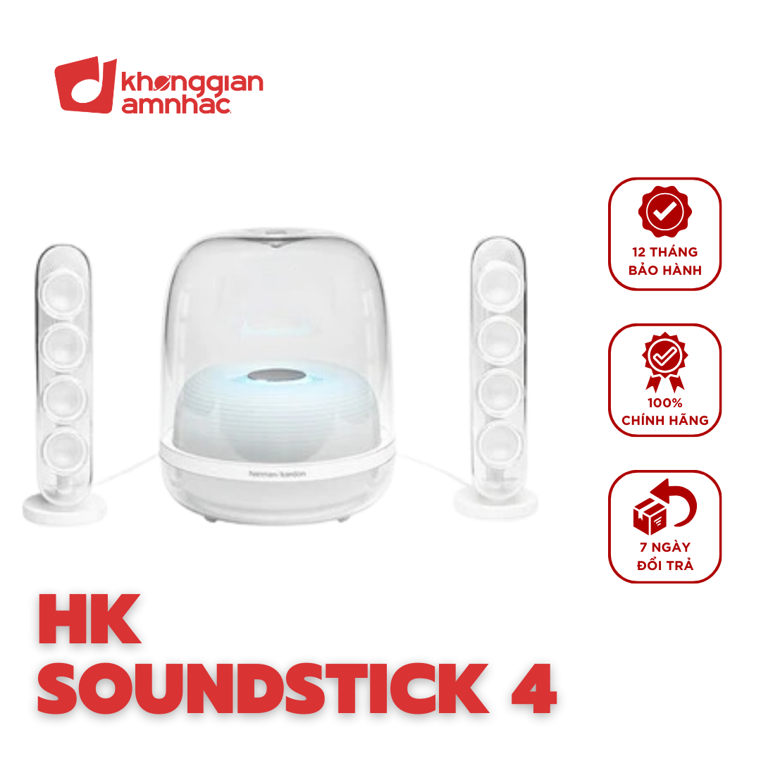 Loa Bluetooth Harman/Kardon SoundSticks 4 - Hàng Chính Hãng PGI