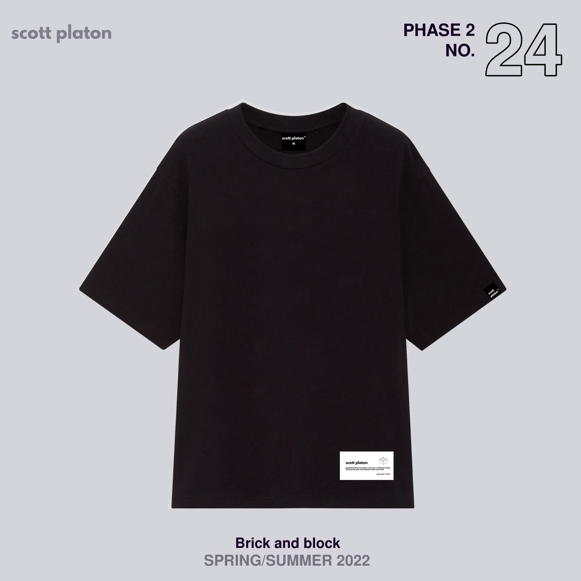 Scott Platon Áo thun Brick & Block - Chất liệu cotton dày dặn đứng form