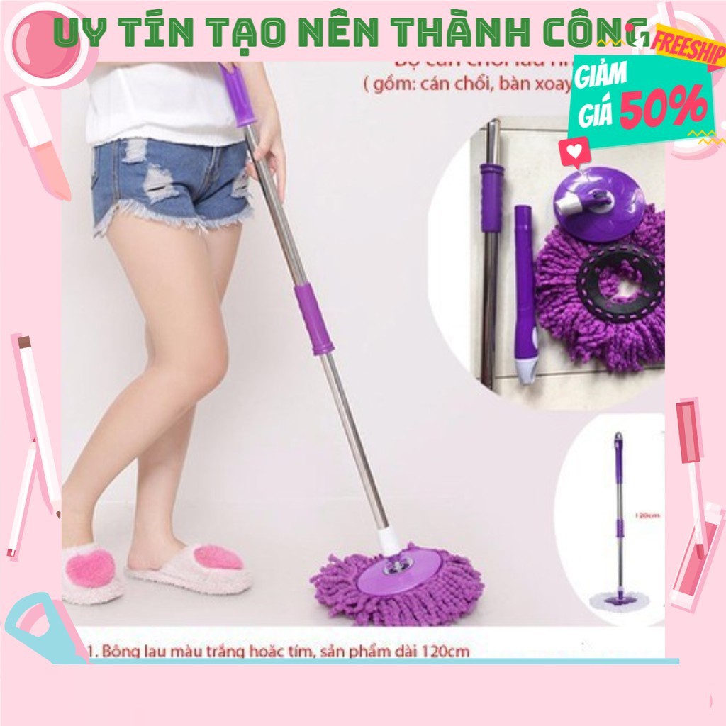 Bộ cán chổi lau nhà 360 độ - Hàng loại 1