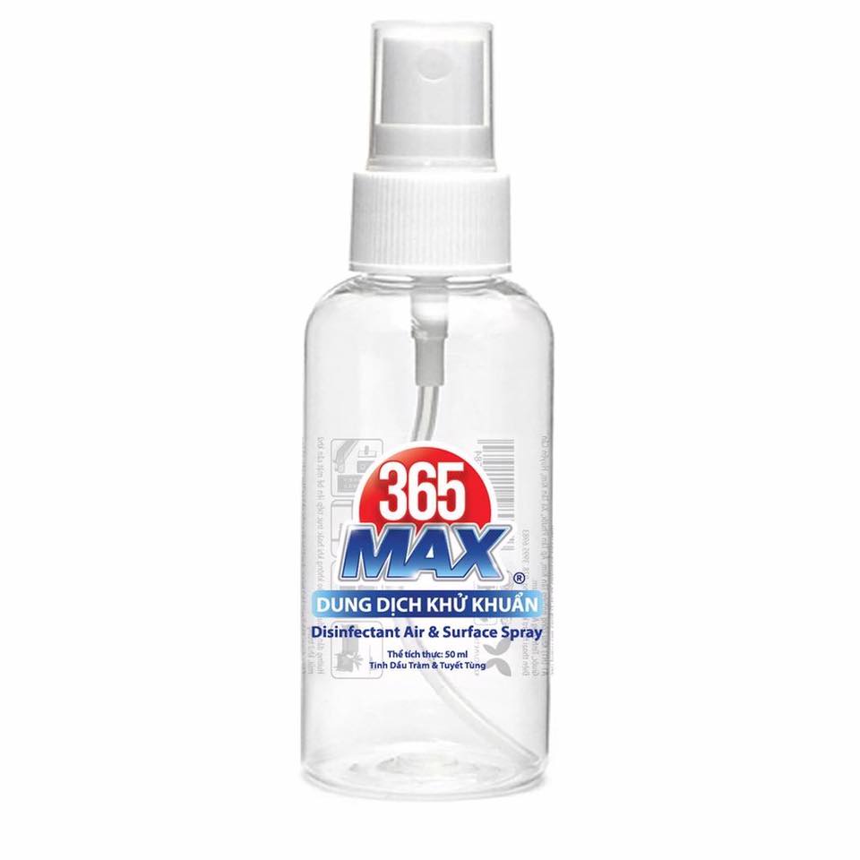 [FREESHIP MAX] Dung dịch khử khuẩn Max 365 tinh dầu tràm và tuyết tùng 50ml sieuchodaiphat