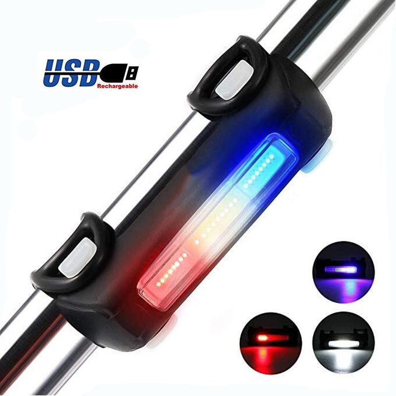 Đèn hậu LED xe đạp 3 màu với 7 chế độ cảnh báo an toàn KAVISOTA