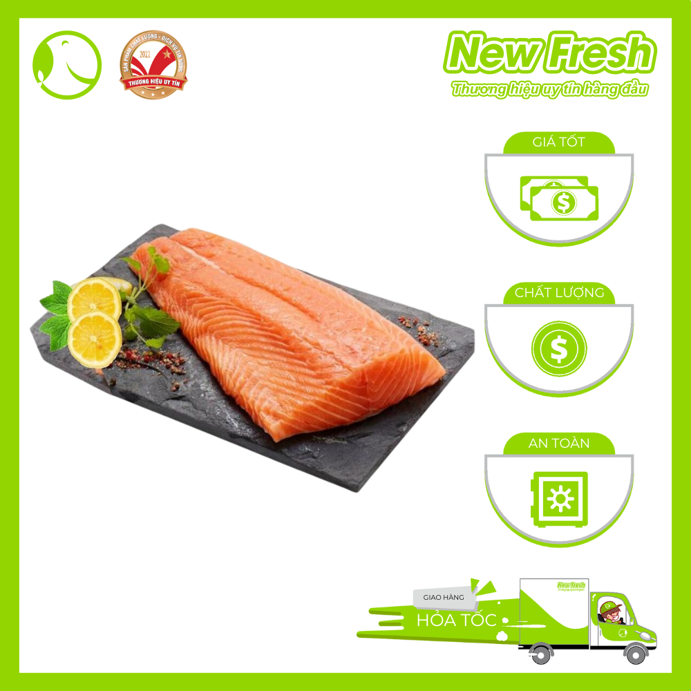 [HỎA TỐC HCM] Cá Hồi Nauy Fillet Tươi Ngon - Khay 1Kg