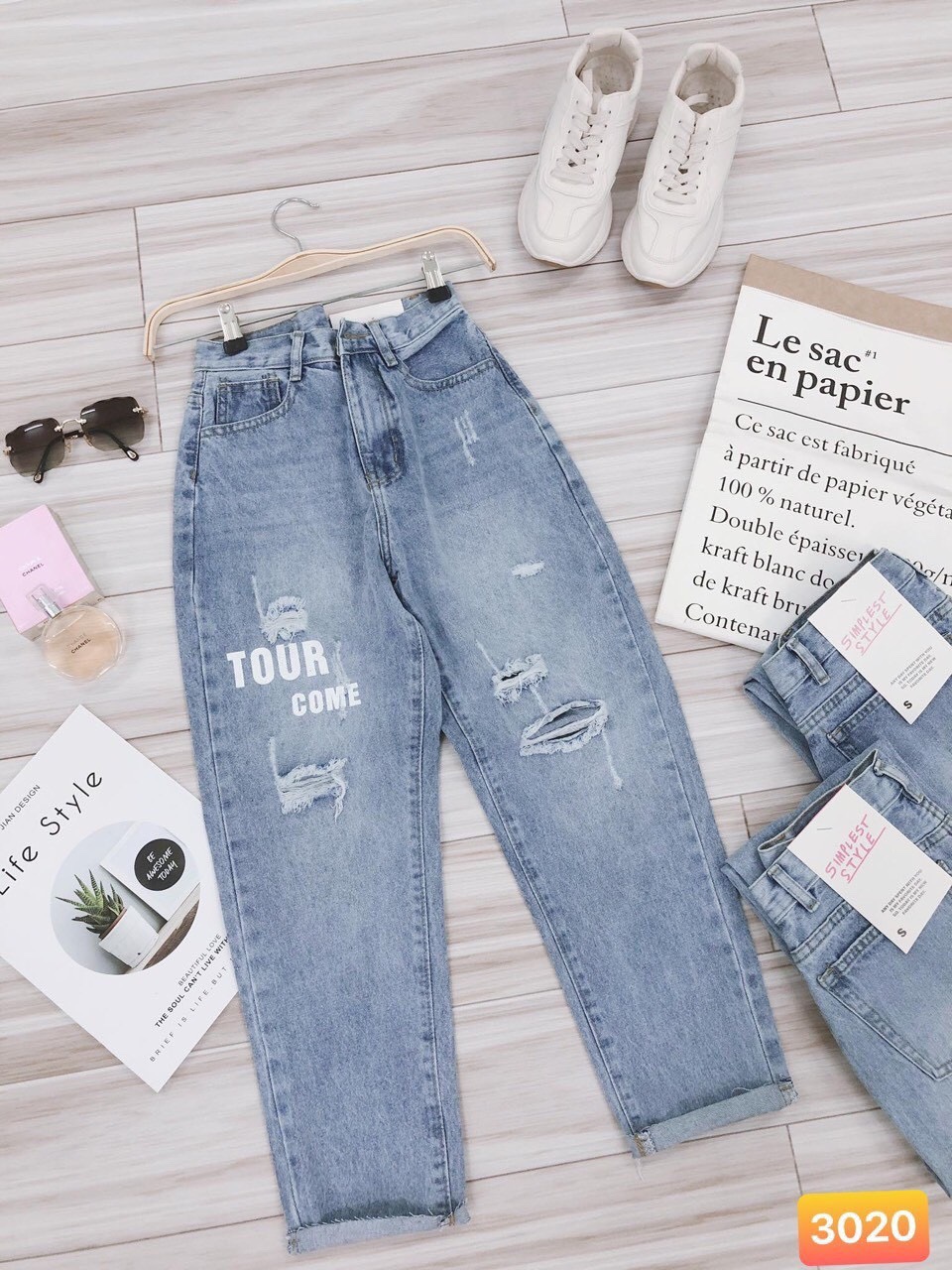 QUẦN JEAN BAGGY NỮ CAO CẤP CÁ TÍNH XH SHOP 3020