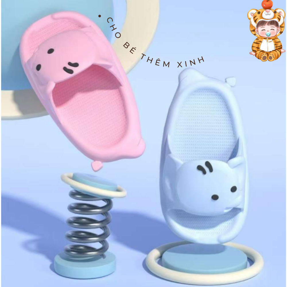 Dép lê cho bé trai bé gái cheerful mario siêu cute, siêu bền nhẹ, chống trơn trượt