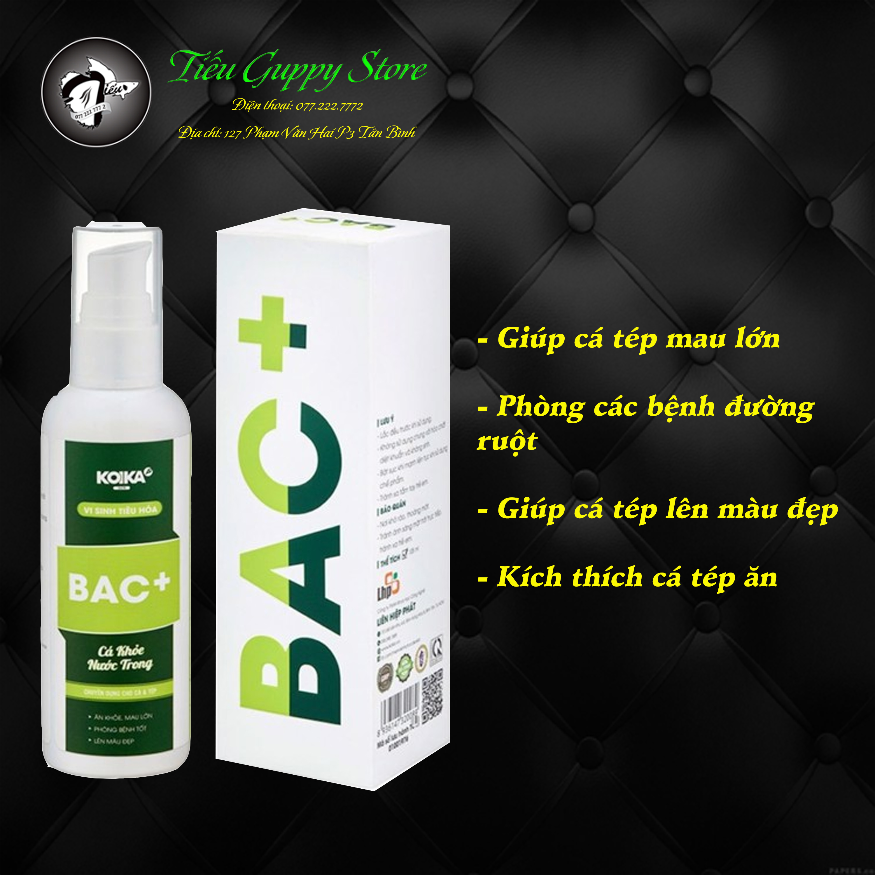 MEN VI SINH KOIKA BAC+ | MEN TIÊU HÓA CHO CÁ