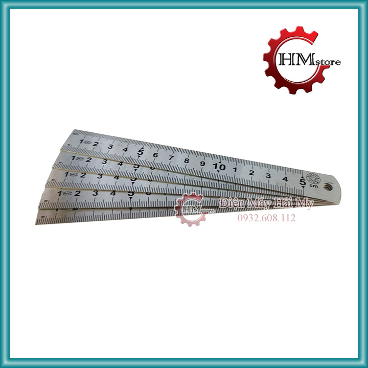 Thước inox, thước 15cm berrylion - thước mini, thước đo, thước lá - thước kẻ học sinh, thước đo đa năng - hải my store
