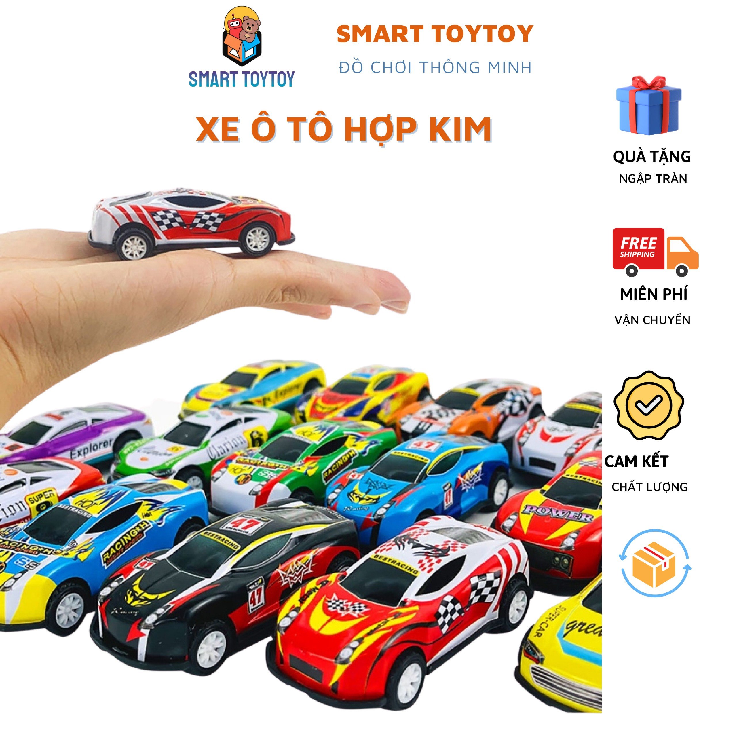 Ô tô đồ chơi mô hình mini chạy cót cho bé, đồ chơi xe ô tô mô hình dây cót tăng cường vận động