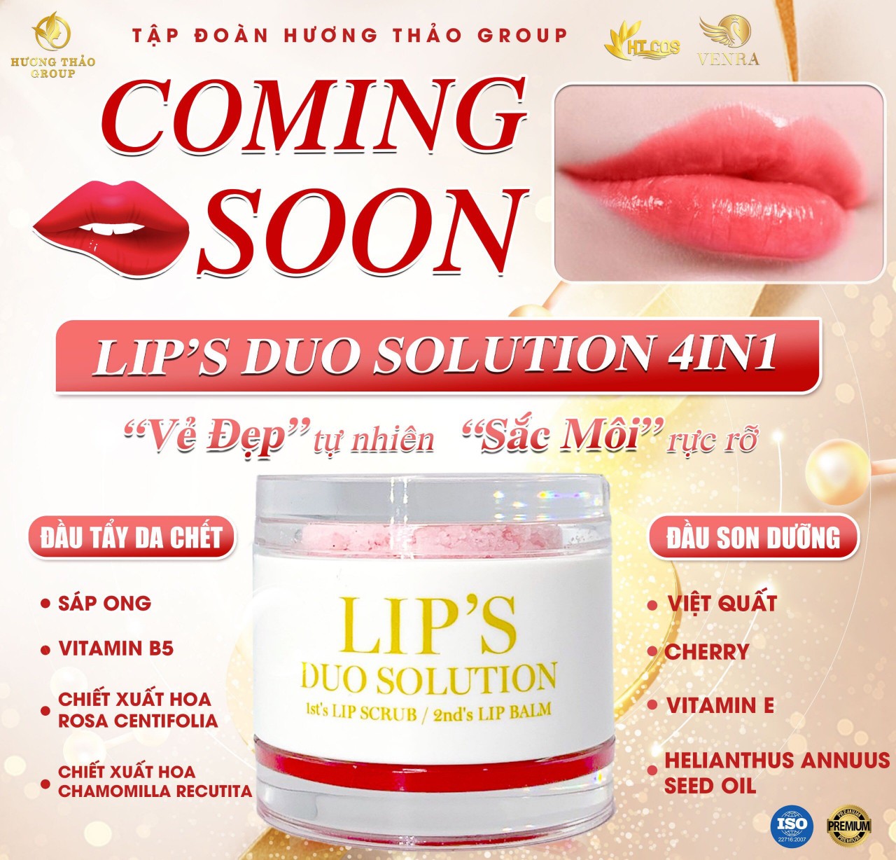 SON DƯỠNG MÔI LIP'S DUO SOLUTION 4 IN 1 NUÔI DƯỠNG LÀN MÔI MỀM MẠI VỚI TONE MÀU SẮC HỒNG _CHIẾT XUẤT 100%THIÊN NHIÊN AN TOÀN CHO MỌI LỨA TUỔI KỂ CẢ HỌC SINH SV & MẸ BẦU!