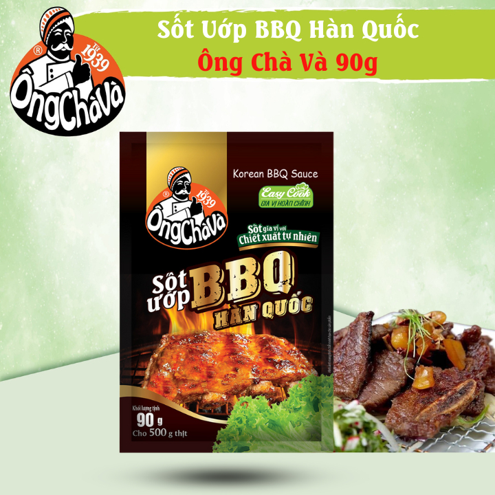 Sốt Ướp BBQ Hàn Quốc Ông Chà Và 90g (Korean BBQ sauce) - Hương Vị Thịt Nướng Hàn Quốc thơm ngon