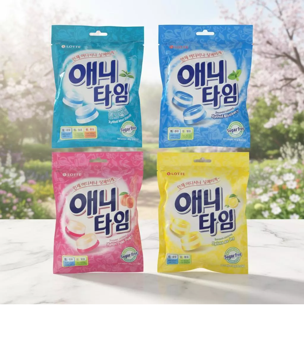 (COMBO 5 GÓI) KẸO LOTTE KHÔNG ĐƯỜNG HÀN QUỐC 60GR