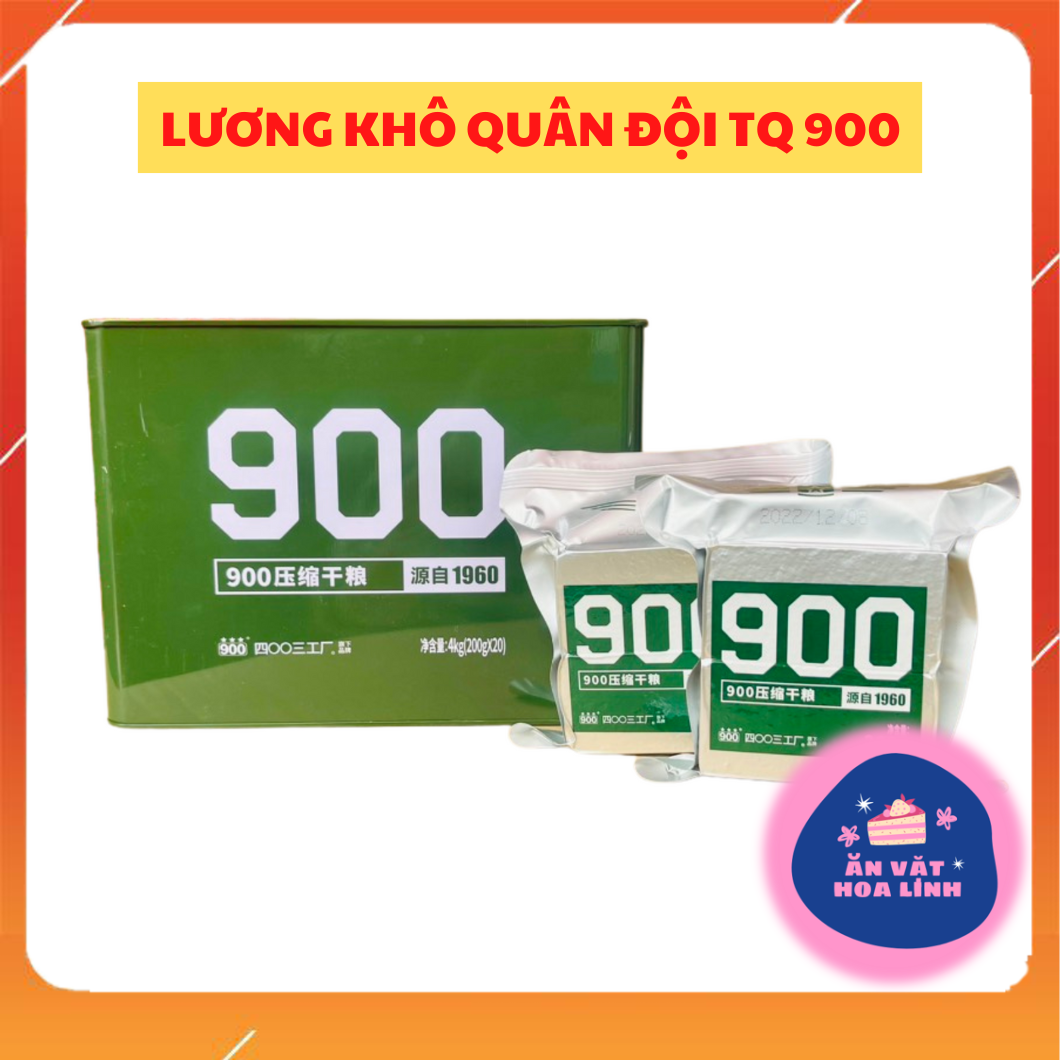 Lương khô quân đội trung quốc hộp sắt 900 ba sao - hàng chuẩn 900 tần hoàng đảo