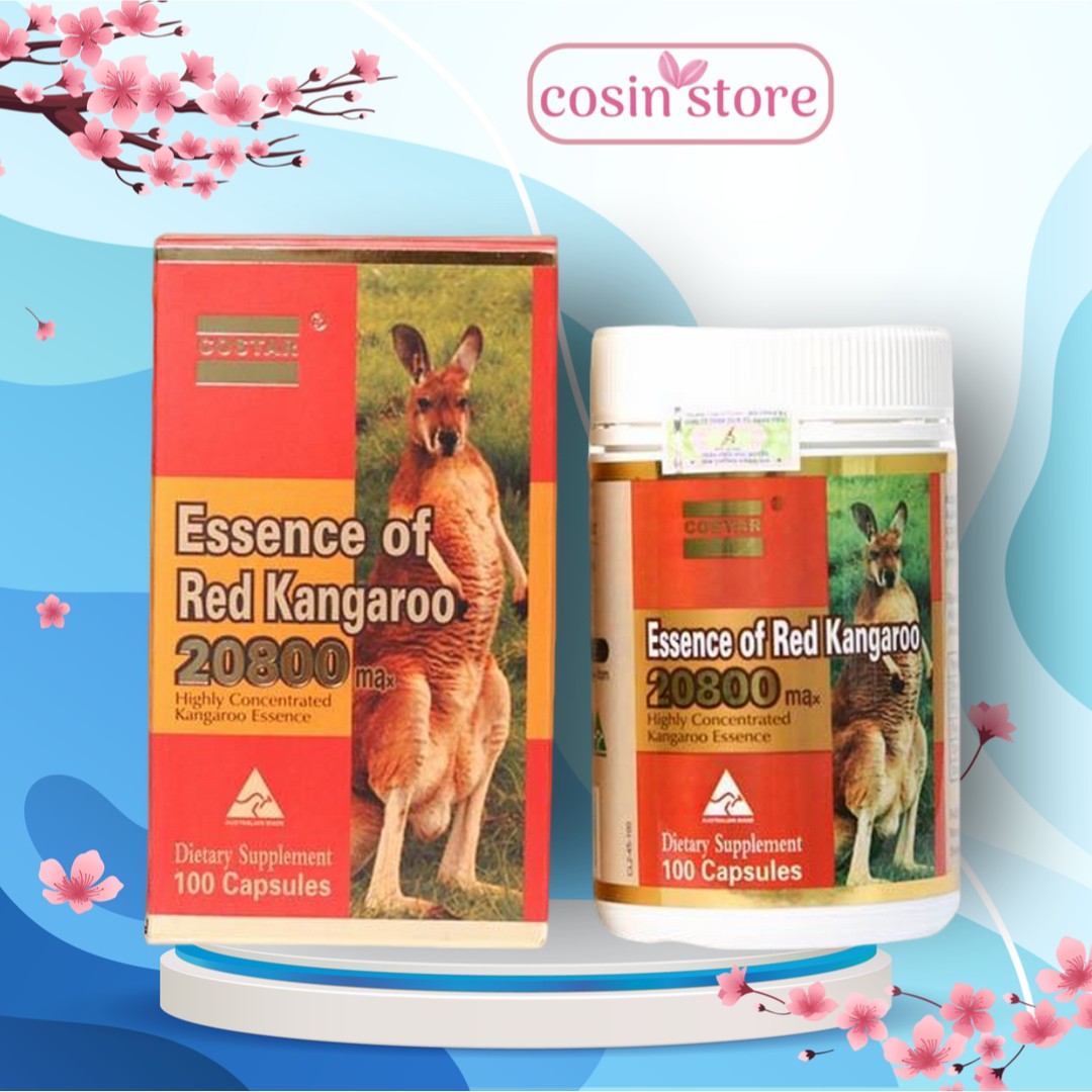 Viên Uống Costar Essence of Red Kangaroo 20800 Max 100 Viên - Hỗ trợ tăng cường sức khoẻ nam giới - Cosin Store