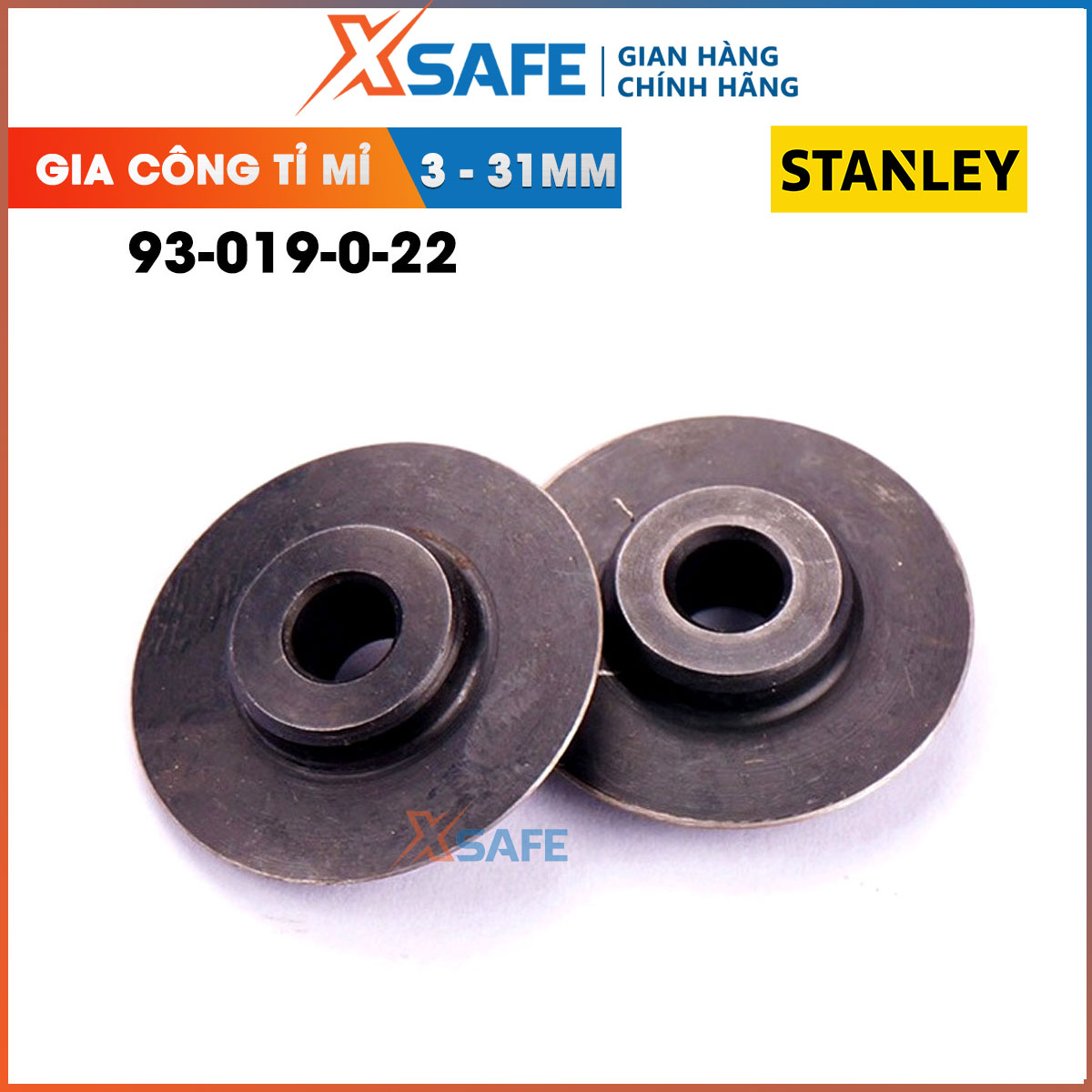 Lưỡi dao cắt ống 3-31mm STANLEY 93-019-0-22 lưỡi làm thép cao cấp Lưỡi dao cắt ống Stanley được gia công tỉ mỉ nên rất cứng cáp và sắc bén, khả năng chịu lực và chịu nhiệt tốt
