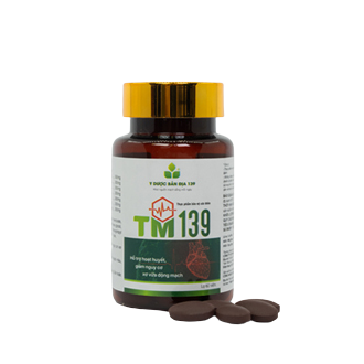 Viên uống hỗ trợ hoạt huyết, giảm nguy cơ xơ vữa động mạch - TM139 (Hộp 60 viên)