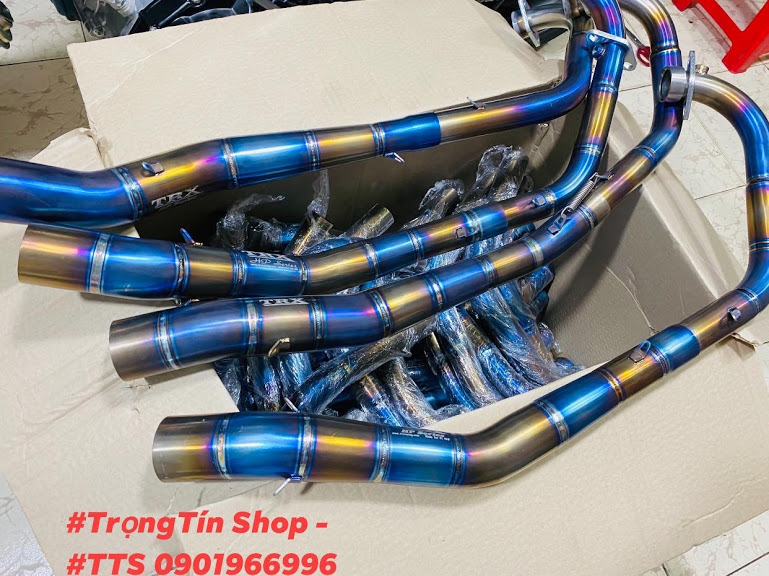 Cổ pô titan form ahm raider satria fu xăng cơ