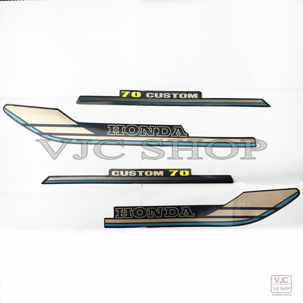 Bộ tem xe honda custom c70