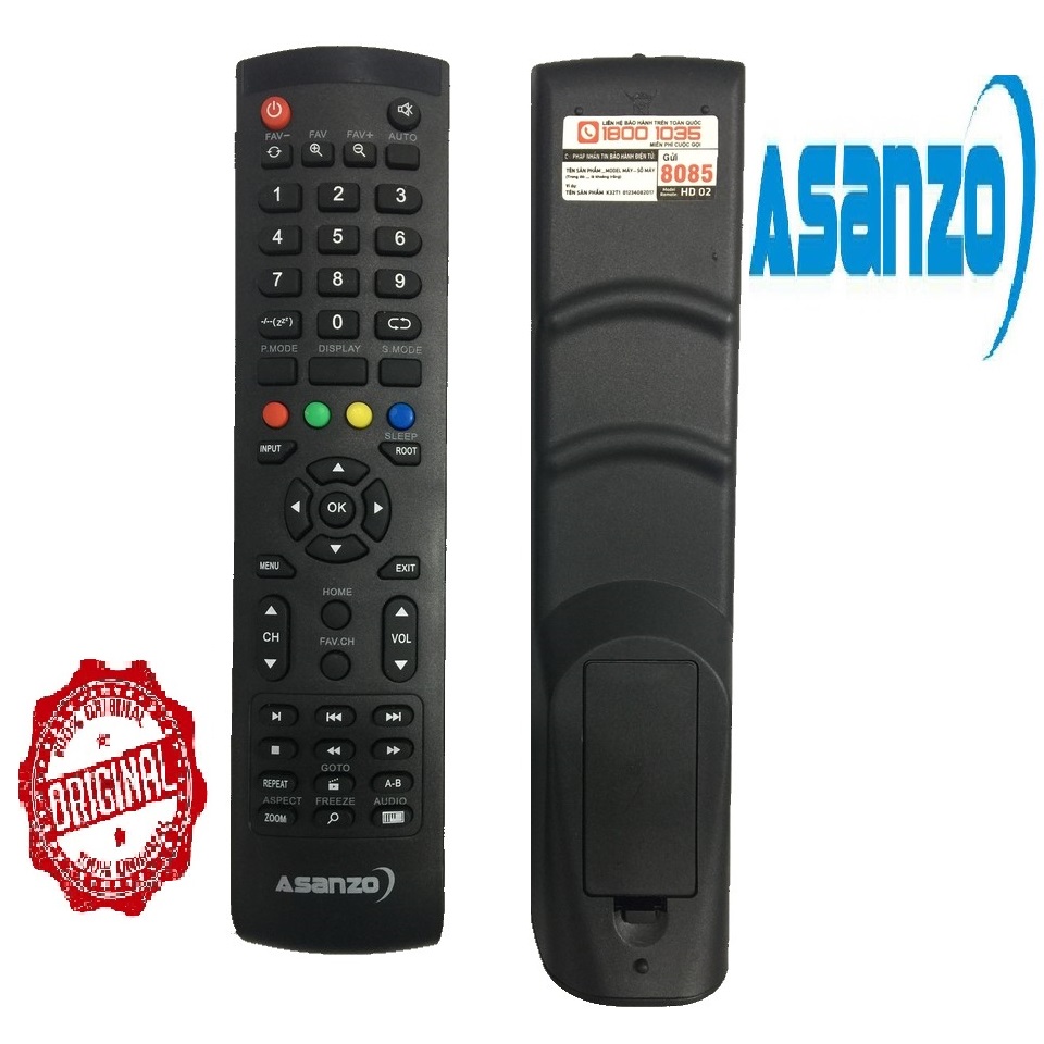 [HCM]Remote điều khiển tivi ASANZO smart mẫu 6