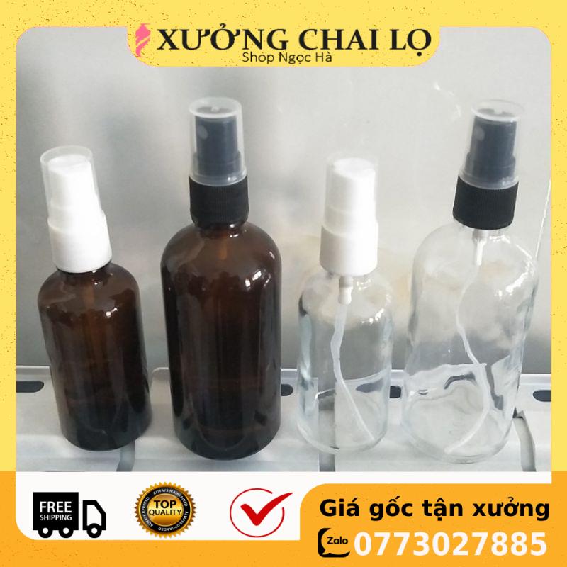 Chai xịt phun sương thủy tinh 15ml/20ml/30ml - chai chiết nước hoa