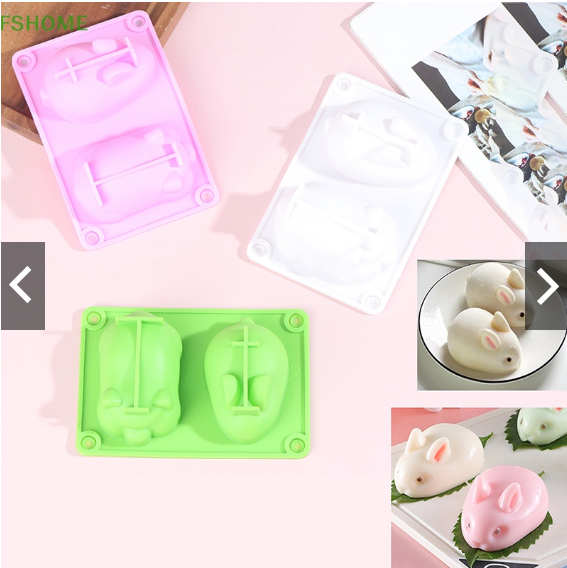 Khuôn silicone Làm Bánh Hình Thỏ / Heo