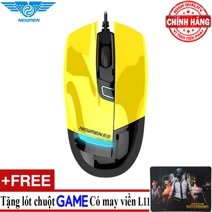 Chuột quang chuyên game có dây Newmen G10 + (mẫu mới) Tặng lót chuột mã L11 .