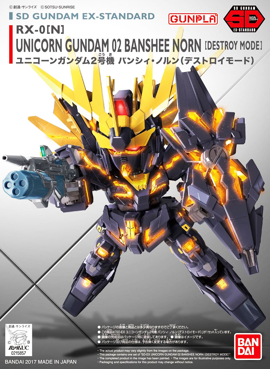 Mô hình lắp ráp Gundam Bandai SD EX-Standard 15 Banshee Norn