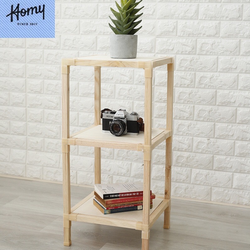 Kệ gỗ 3 tầng vuông 32cm