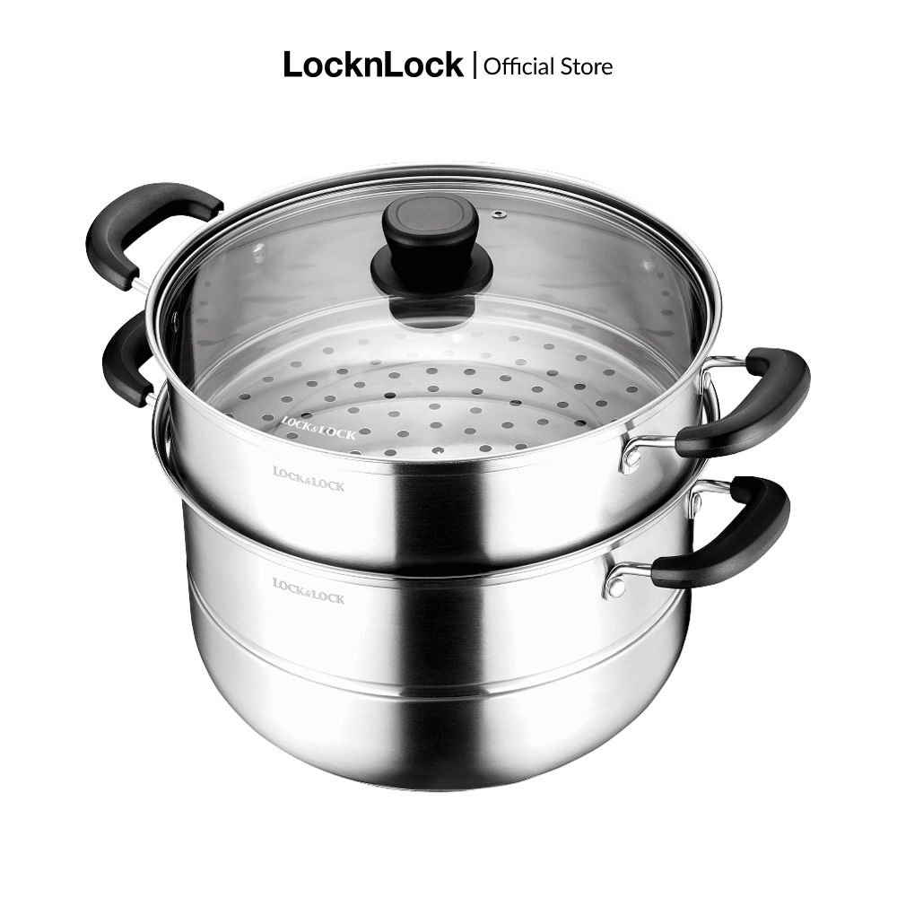 LLH1262 - Nồi hấp 2 tầng bằng Innox Lock&Lock 26cm