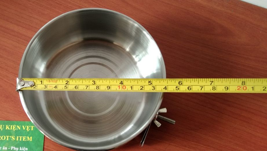 Cóng inox cao cấp nhập khẩu cho dòng vẹt trung .
