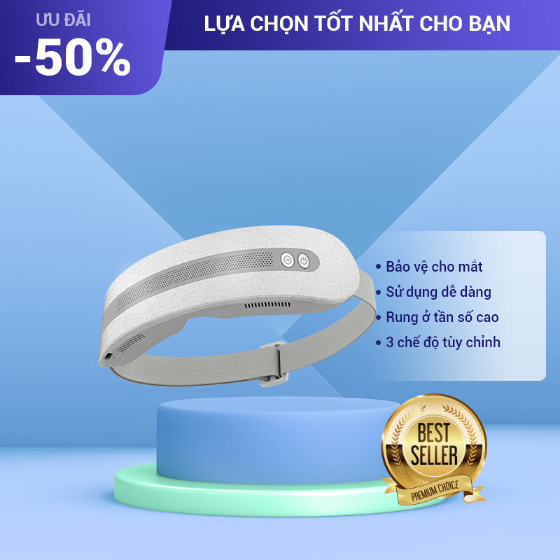 Máy Massage Mắt Vật Lý Trị Liệu Nóng Lạnh XixaMomoda SX328, Máy Massage Xixa Công Nghệ Thông Minh Kết Nối Bluetooth Nghe Nhạc