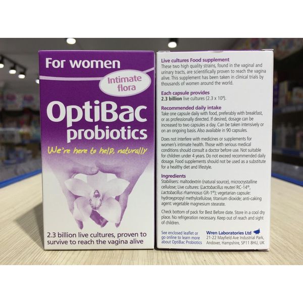 Men vi sinh optibac for women 90 viên - tím