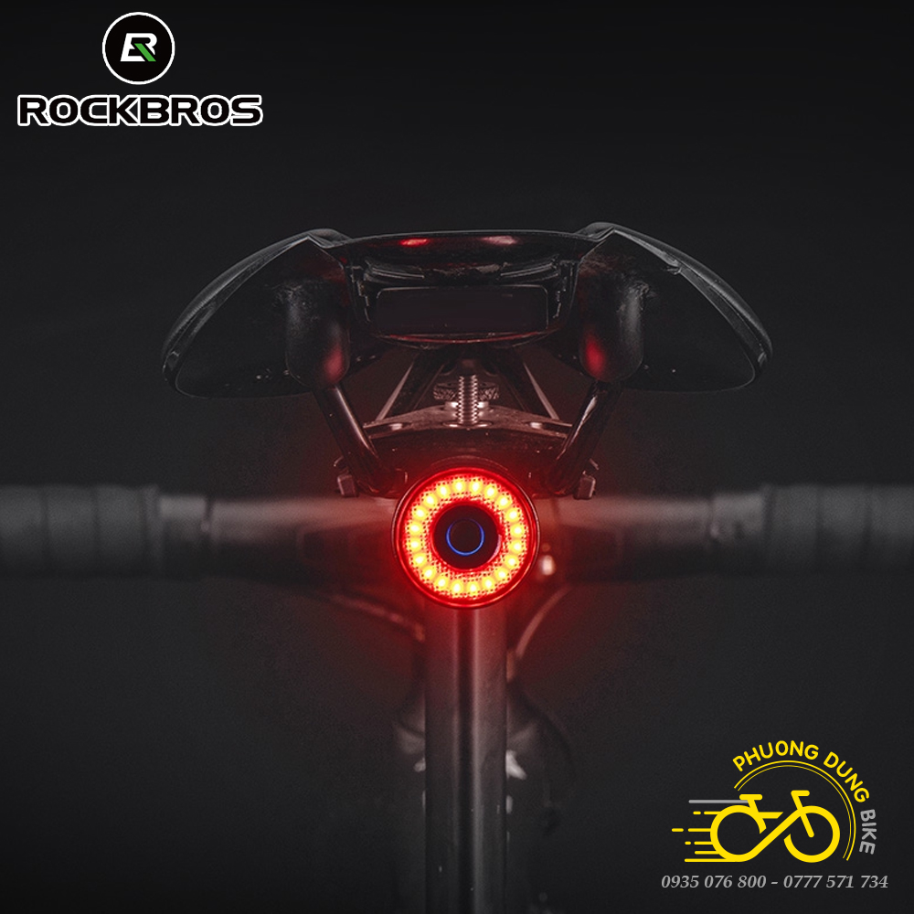 Đèn hậu xe đạp ROCKBROS SAMURAI Q3 phanh thông minh