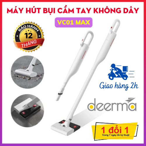 Máy hút bụi cầm tay không dây deerma vc01 max chính hãng cao cấp - bảo hành 12 tháng