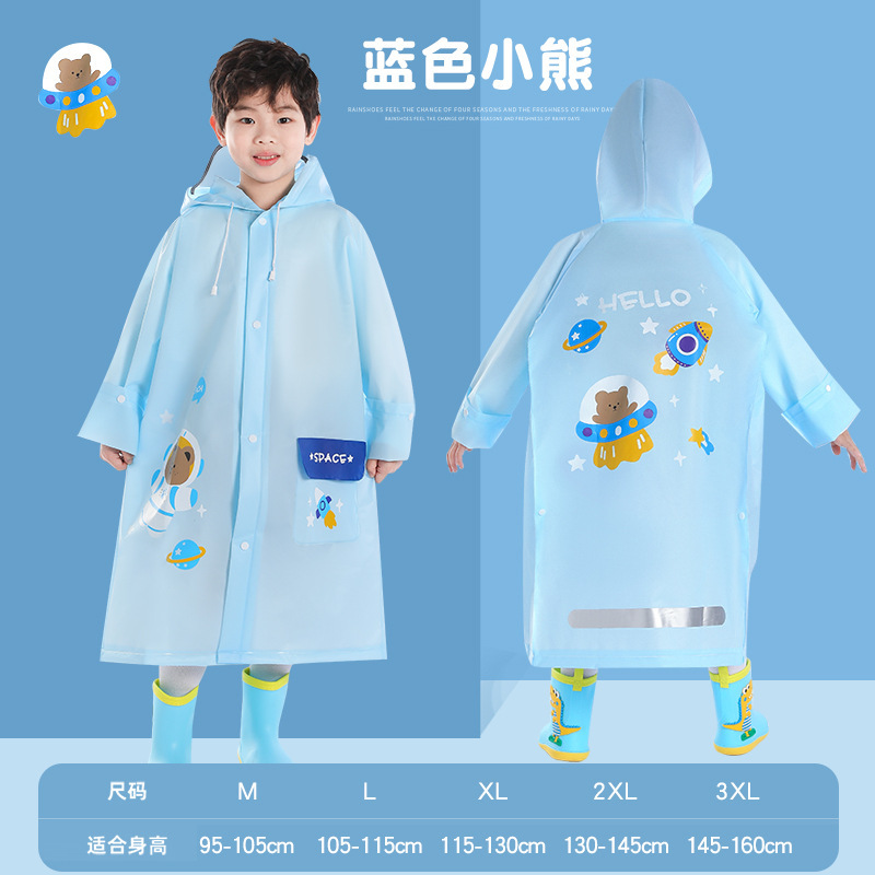 Áo mưa cho bé , áo mưa trẻ em cao cấp phong cách Hàn Quốc cho bé từ 3 đến 10 tuổi, áo mưa bé trai, bé gái
