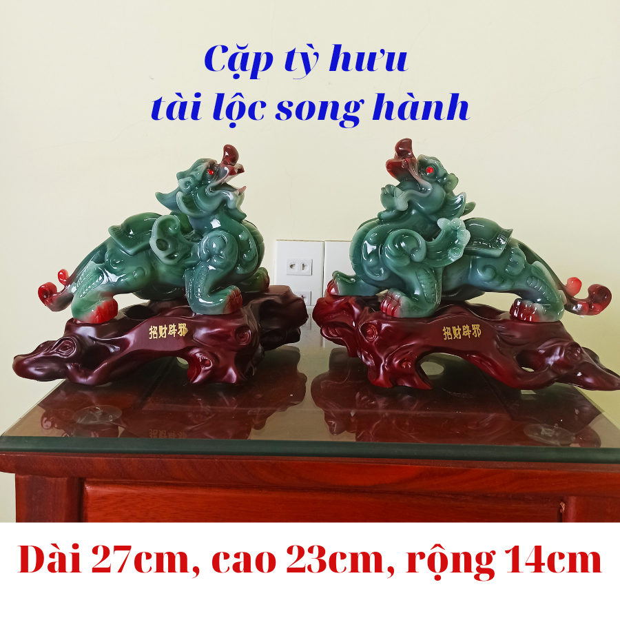 Cặp tỳ hưu tài lộc song hành