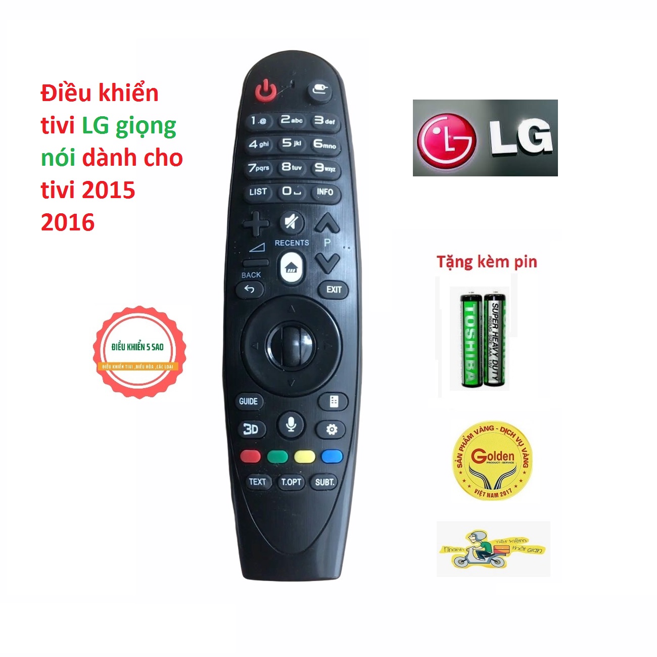 Điều khiển tivi LG 2015 giọng nói MR600 hàng chính hãng - Tặng kèm pin - Remote tivi LG giọng nói năm 2015 chính hãng LG cam kết - Remote LG Voice 2015 2016 loại smart thông minh giọng nóichính hãng -Bảo hàng 6 tháng