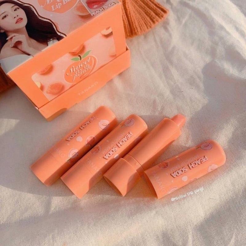 Son dưỡng môi đào tint hồng - peach soda