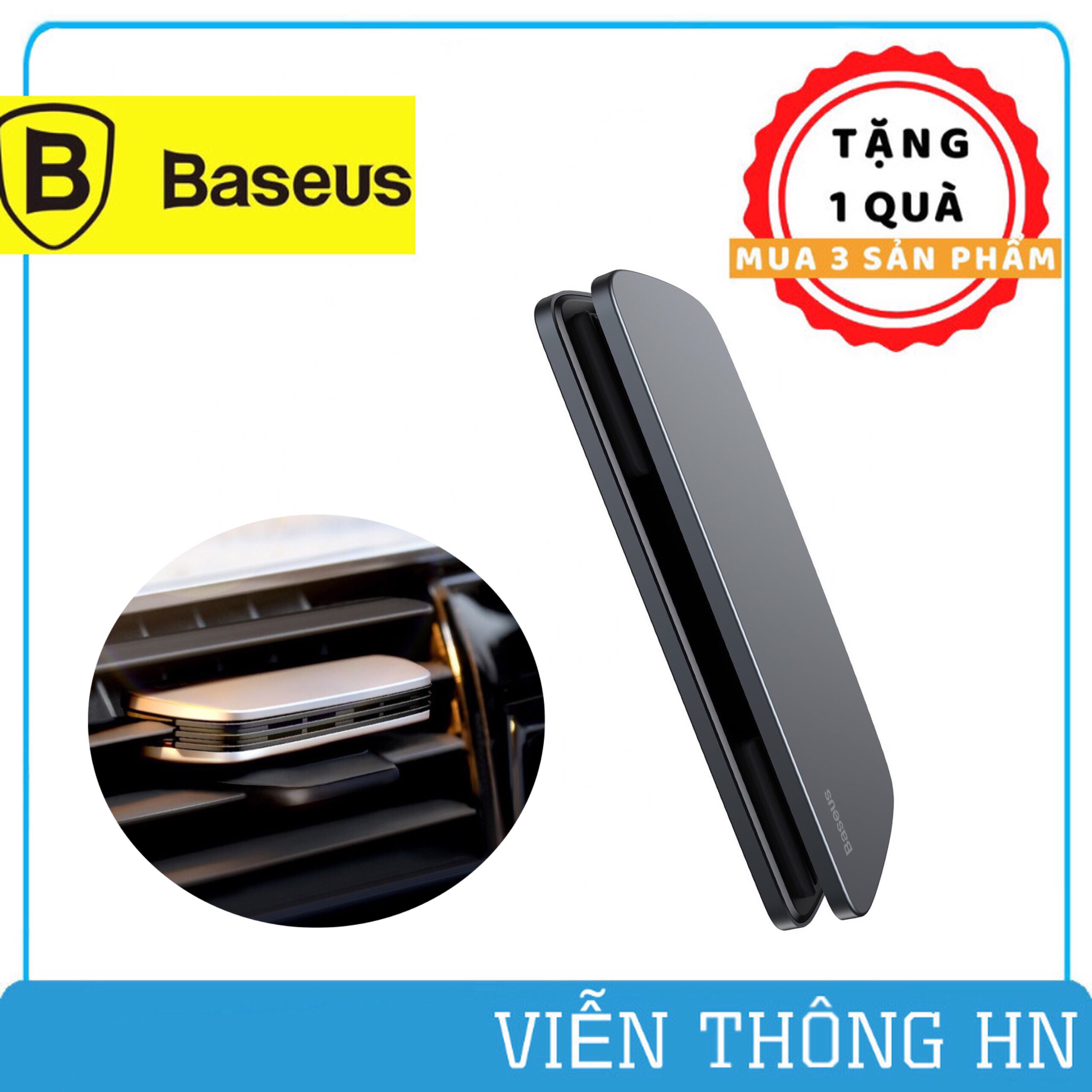 Bộ khuếch tán nước hoa khô dùng trên xe ô tô Baseus Metal Paddle Car Air Freshener