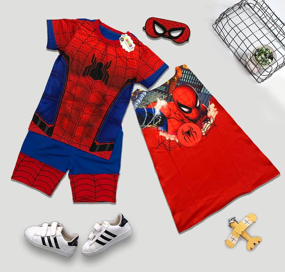Bộ quần áo Spiderman - mh355