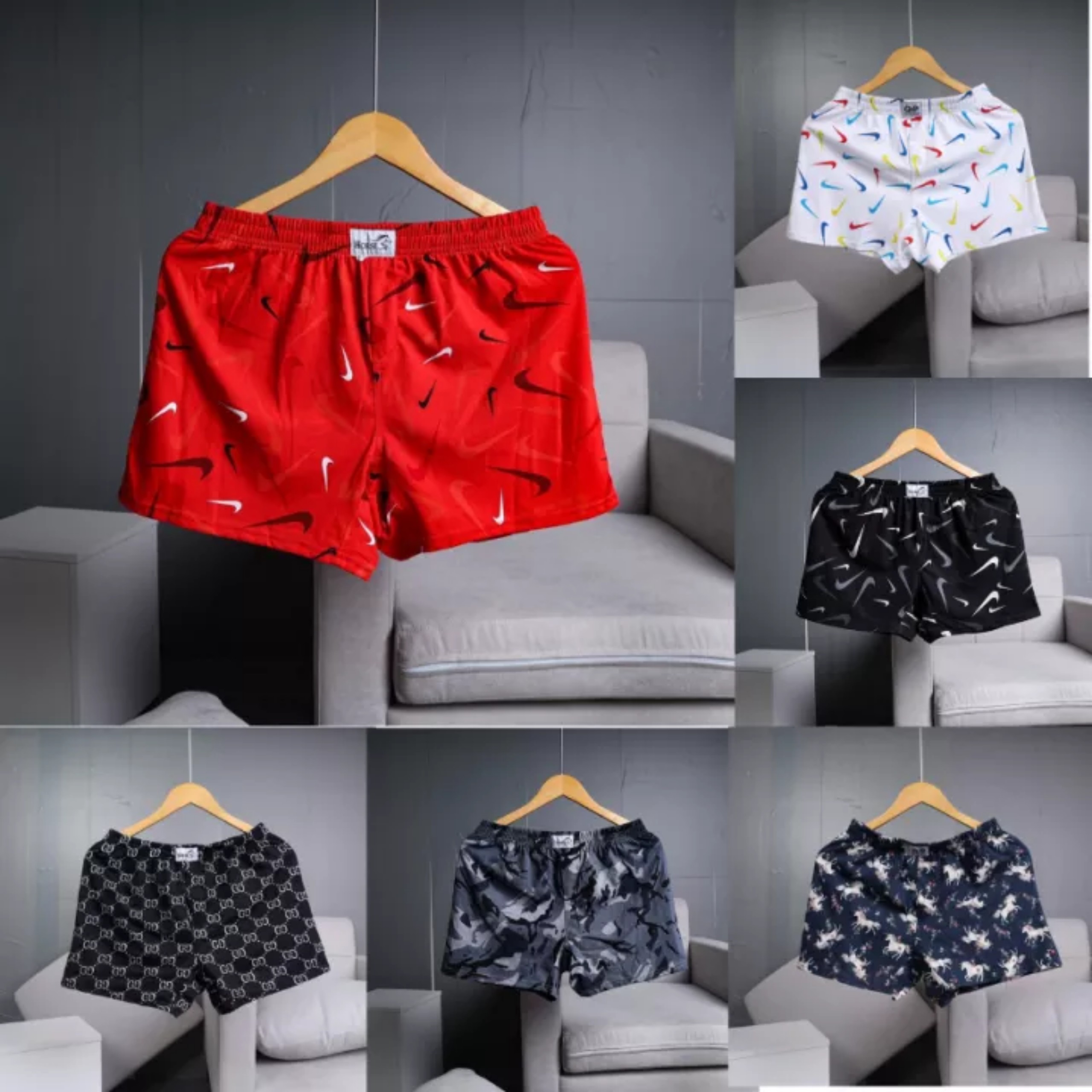 Combo 4 Quần Đùi Nam Nữ Chất Thun Cotton Co Giãn Tốt Mặc Ngủ Mặc Nhà Cực Mát Thoải Mái