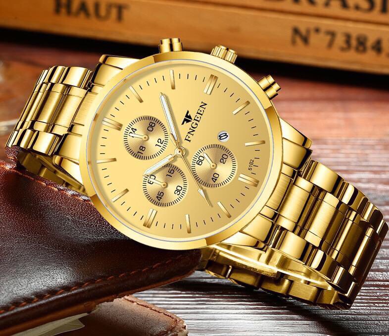 đồng hồ nam đẹp FNGEEN chống nước chống xước tuyệt đối  tặng kèm vòng tì hưu