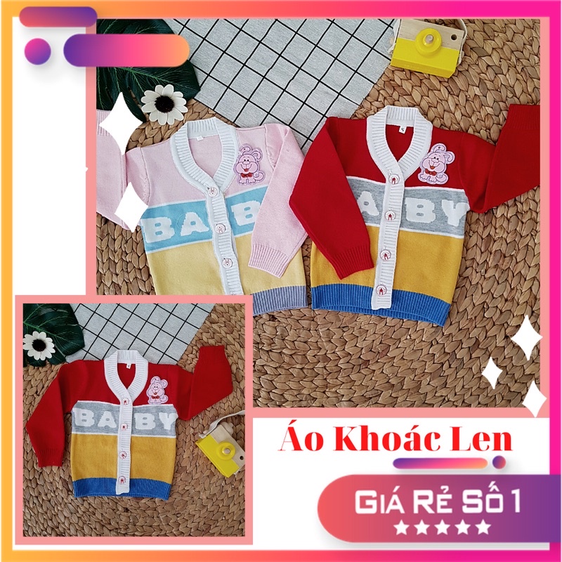 Áo khoác len dệt kim cho bé trai bé gái