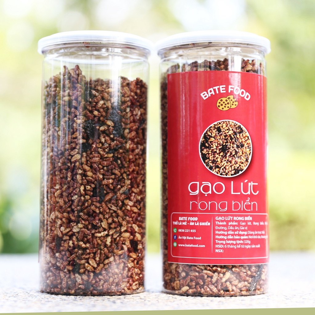 Gạo Lứt Sấy Rong Biển Thơm Ngon Ăn Liền Phù Hợp Cho Người Ăn Kiêng, Giảm Cân, Ăn Chay, Bệnh Tiểu Đường