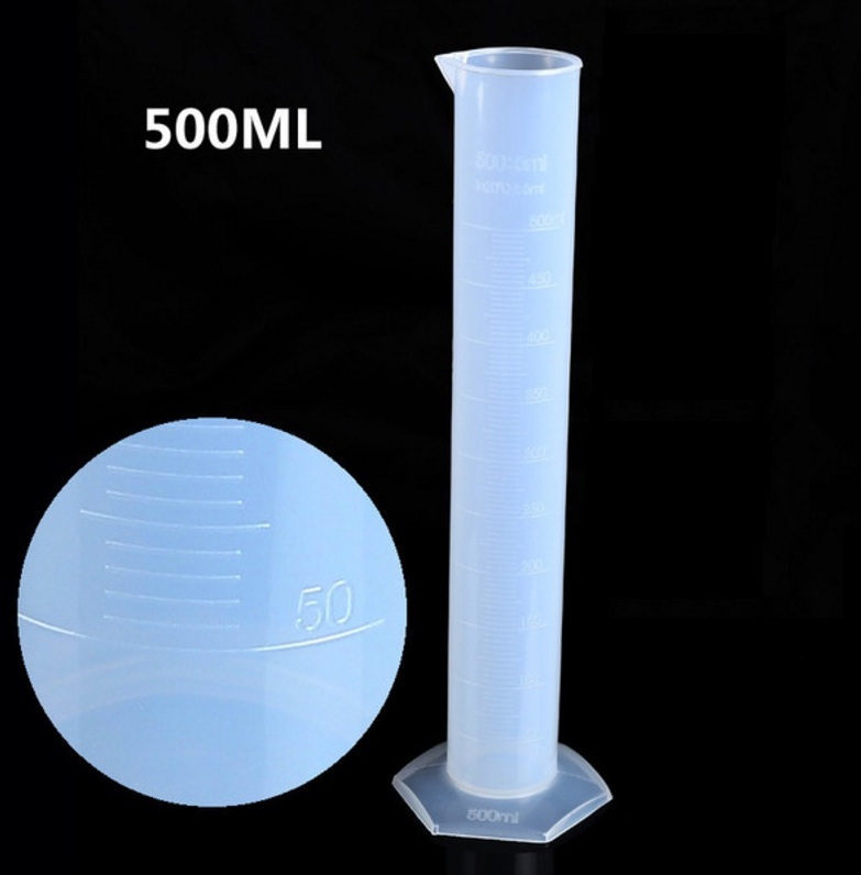 Ống đong nhựa đo thể tích, đo tỷ trọng 500ml