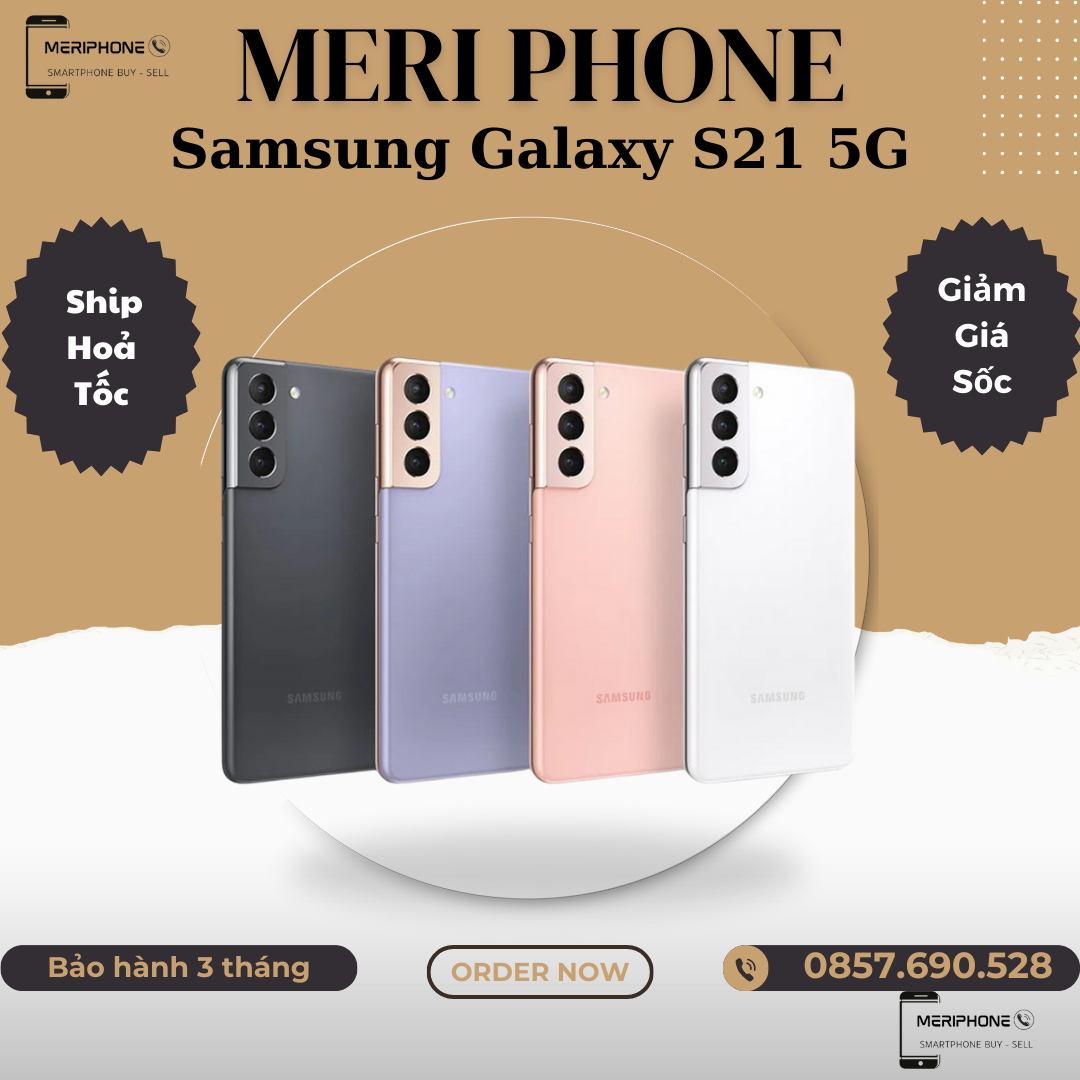 Điện thoại samsung s21 5g 2sim ram 8/128gb, chip snapdragon 888