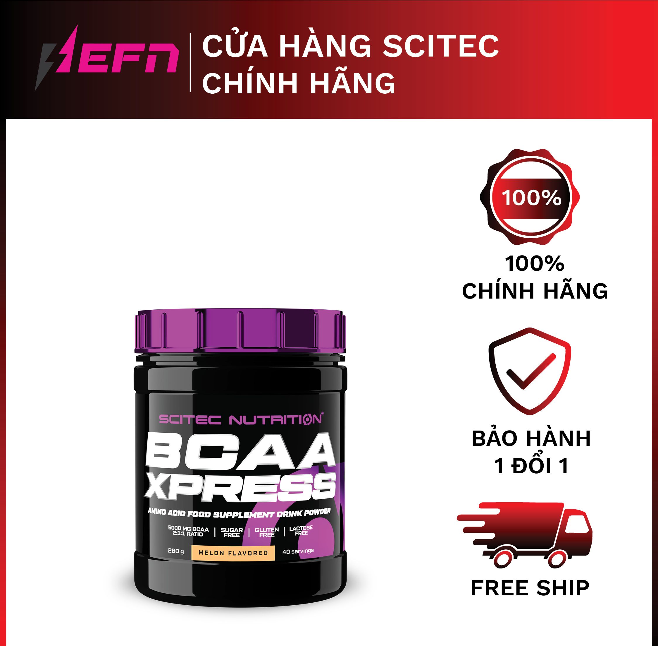 BCAA | BCAA XPRESS | Phục Hồi Và Phát Triển Cơ Bắp | SCITEC NUTRITION 280g - Chính Hãng