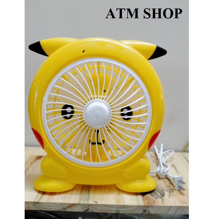 Quạt điện mini pikachu-quạt để bàn