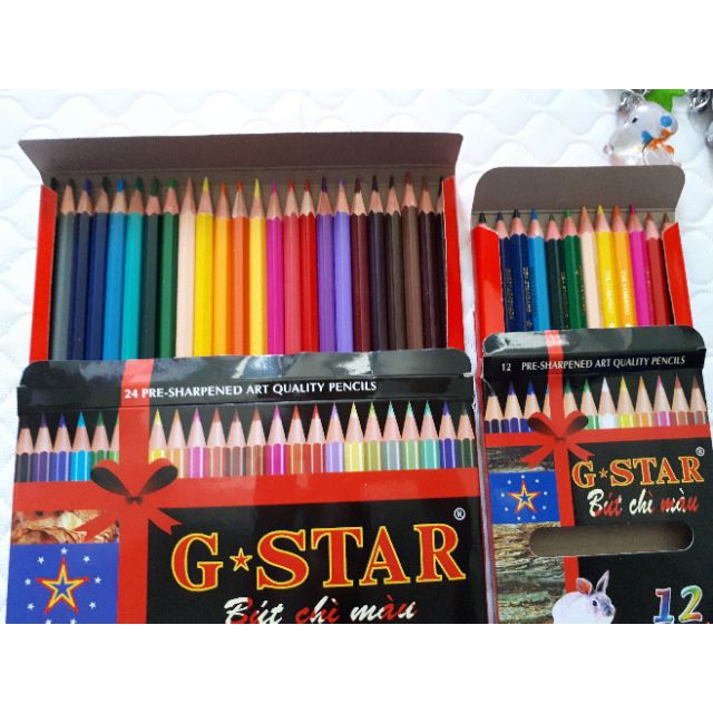 Bút chì màu Gstar hộp 24 chì và 12 chì