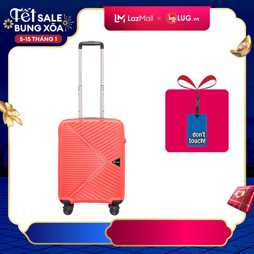 Vali Kéo Du Lịch Aber PP02 Size 20: Nhựa PP Chống Bể Vỡ, Trọng Lượng Siêu Nhẹ, Bề Mặt Chống Trầy Tối Ưu