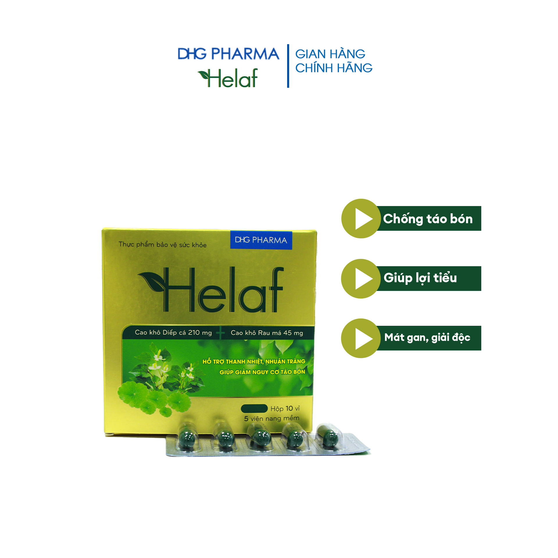 Thực phẩm bảo vệ sức khỏe Helaf - Giúp giải nhiệt, thông tiểu, mát gan